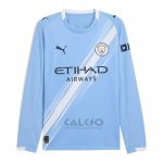 Maglia Manchester City Home Manica Lunga 2025-2026