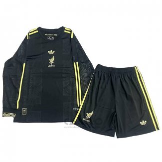 Maglia Messico Special Manica Lunga Bambino 2025 Nero