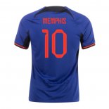 Maglia Paesi Bassi Giocatore Memphis Away 2022