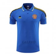 Maglia Polo Manchester United 2022-2023 Blu