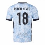 Maglia Portogallo Giocatore Ruben Neves Away 2024