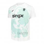 Maglia Prematch Chelsea 2025-2026 Bianco Verde