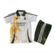 Maglia Real Madrid Dragon Bambino 2025-2026 Bianco