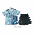 Maglia Real Madrid Dragon Bambino 2025-2026 Blu