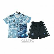 Maglia Real Madrid Dragon Bambino 2025-2026 Blu
