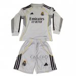 Maglia Real Madrid Home Manica Lunga Bambino 2025-2026
