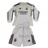 Maglia Real Madrid Home Manica Lunga Bambino 2025-2026