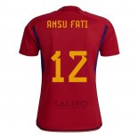 Maglia Spagna Giocatore Ansu Fati Home 2022