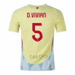 Maglia Spagna Giocatore D.vivian Away 2024
