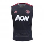 Allenamento Manchester United Sin Mangas 2018-2019 Nero
