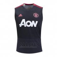 Allenamento Manchester United Sin Mangas 2018-2019 Nero