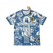 Maglia Brasile Jesus 2025-2026 Blu Thailandia