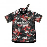 Maglia Real Madrid Dragon 2024-2025 Nero Thailandia