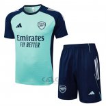 Tuta da Track Arsenal Manica Corta 2025-2026 Verde - Pantaloncini