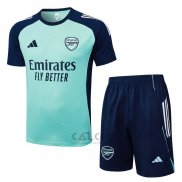Tuta da Track Arsenal Manica Corta 2025-2026 Verde - Pantaloncini