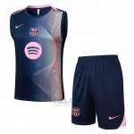 Tuta da Track FC Barcellona Senza Maniche 2025-2026 Nero Rosa
