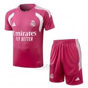 Tuta da Track Real Madrid Manica Corta 2026-2027 Rosa - Pantaloncini