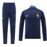 Tuta da Track di Felpa Francia 2024-2025 Blu