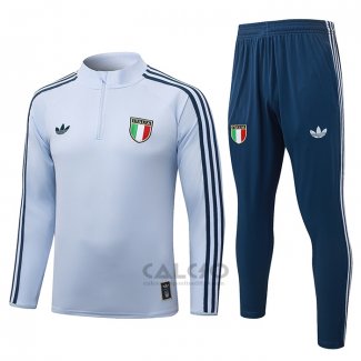 Tuta da Track di Felpa Italia 2026-2027 Blu Claro