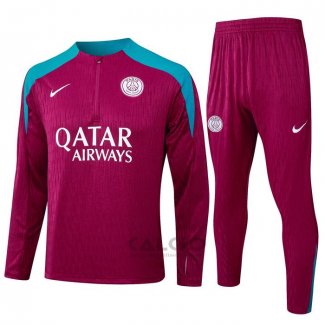 Tuta da Track di Felpa Paris Saint-Germain Bambino 2024-2025 Purpura