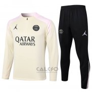 Tuta da Track di Felpa Paris Saint-Germain Jordan 2024-2025 Giallo