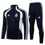 Tuta da Track di Felpa Real Madrid 2025-2026 Nero Bianco
