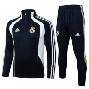 Tuta da Track di Felpa Real Madrid 2025-2026 Nero Bianco