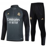 Tuta da Track di Felpa Real Madrid Bambino 2023-2024 Grigio