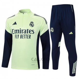 Tuta da Track di Felpa Real Madrid Bambino 2025-2026 Verde