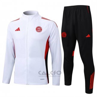 Tuta da Track di Giacca Bayern Monaco 20bambino 2025-2026 Bianco