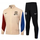 Tuta da Track di Giacca FC Barcellona 2024-2025 Giallo