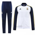 Tuta da Track di Giacca Real Madrid 2022-2023 Bianco e Blu