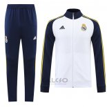 Tuta da Track di Giacca Real Madrid 2022-2023 Bianco e Blu