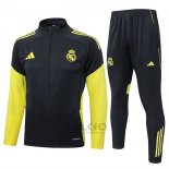 Tuta da Track di Giacca Real Madrid 2025-2026 Grigio Giallo