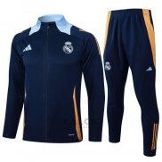 Tuta da Track di Giacca Real Madrid Bambino 2024-2025 Blu Scuro