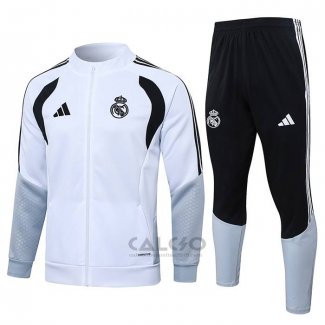 Tuta da Track di Giacca Real Madrid Bambino 2026-2027 Bianco