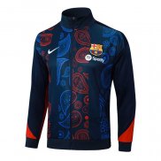 Giacca FC Barcellona 2024-2025 Rosso e Blu
