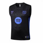 Maglia Allenamento FC Barcellona Senza Maniche 2025-2026 Nero Blu