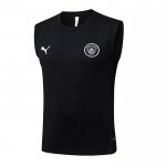 Maglia Allenamento Manchester City Senza Maniche 2025-2026 Nero