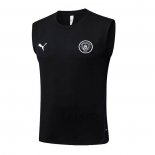 Maglia Allenamento Manchester City Senza Maniche 2025-2026 Nero