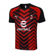 Maglia Allenamento Milan 2023-2024 Rosso e Nero