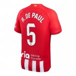 Maglia Atletico Madrid Giocatore R.de Paul Home 2023-2024