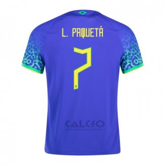 Maglia Brasile Giocatore Paqueta Away 2022