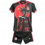 Maglia Giappone Anime Bambino 2025-2026 Nero Rosso