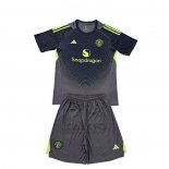 Maglia Manchester United Portiere Away Bambino 2025-2026 Nero