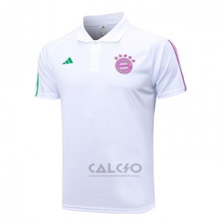 Maglia Polo Bayern Monaco 2023-2024 Bianco