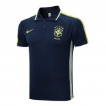 Maglia Polo Brasile 2022-2023 Blu Scuro