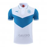 Maglia Polo Manchester City 2022-2023 Blu e Bianco