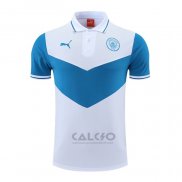 Maglia Polo Manchester City 2022-2023 Blu e Bianco