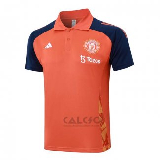 Maglia Polo Manchester United 2024-2025 Arancione